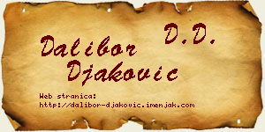 Dalibor Đaković vizit kartica